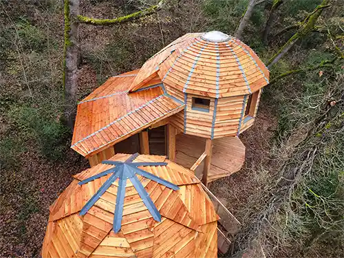 Cabane dans les arbres vacance sinsolites Mauvezin